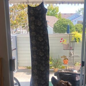 Floral Spaghetti Strap Maxi Dress